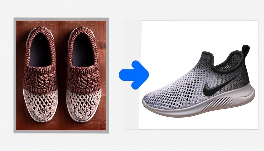 footwear comparison knit vs mesh